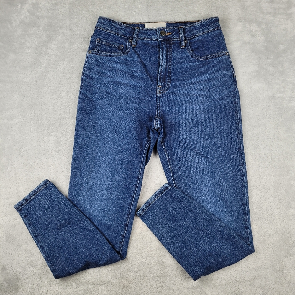Everlane The Curve High Rise Skinny Jeans Blue Wash Women's Size 28